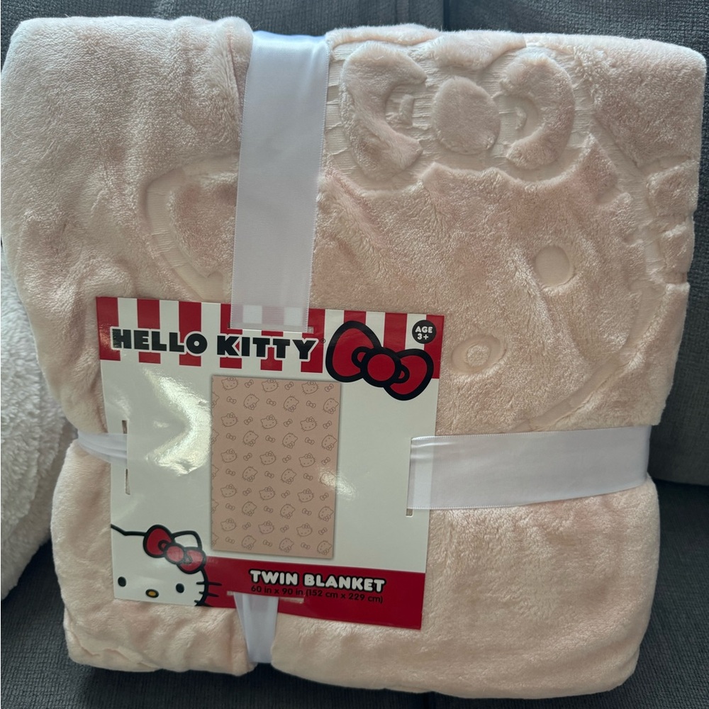 Hello Kitty Pink Twin Blanket